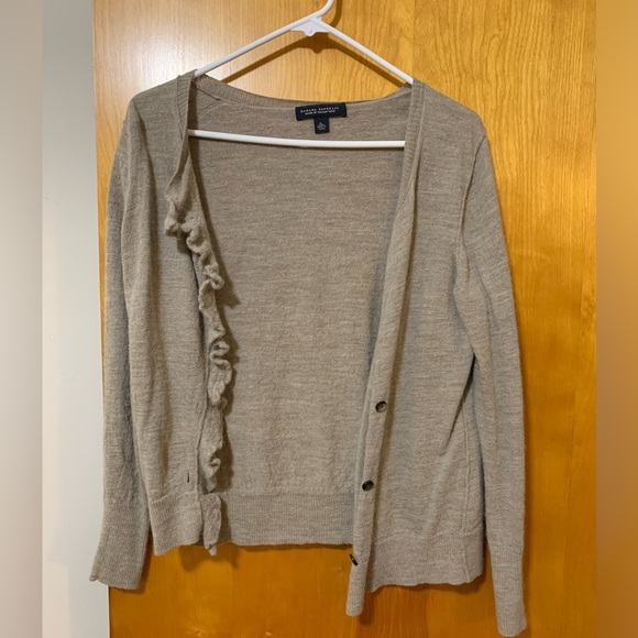 Banana Republic ruffle front cardigan - Picture 1 of 3